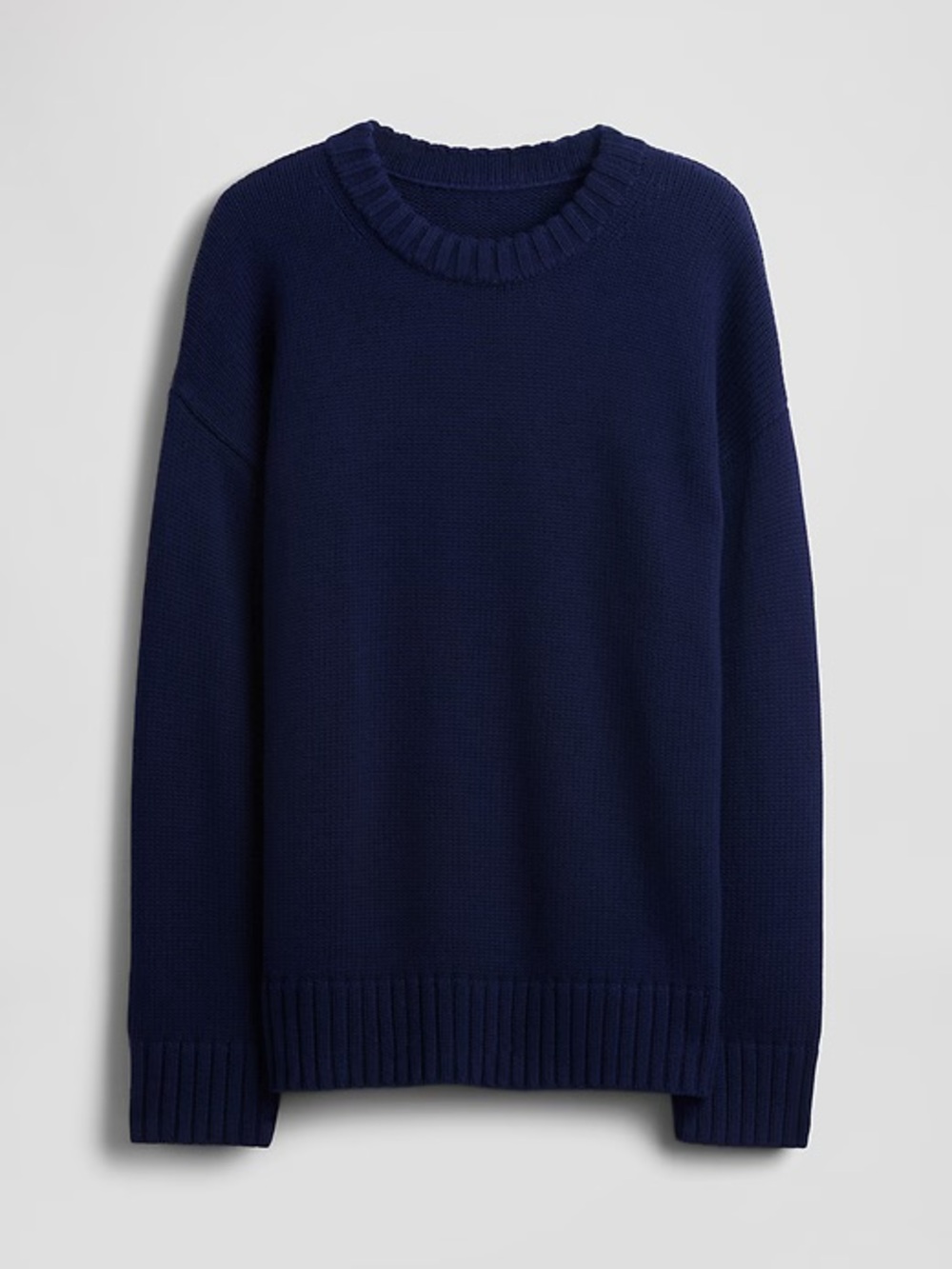 Gap 100% Cotton Oversized Sweater size small navy